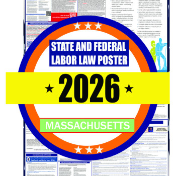 2026 Massachusetts State and Federal Labor Law Poster - MA