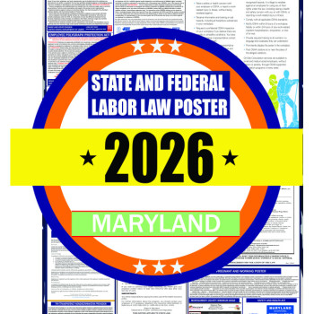 2026 Maryland State and Federal Labor Law Poster - MD
