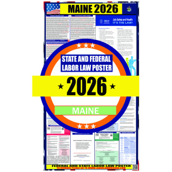 2026 Maine State and Federal Labor Law Poster - ME
