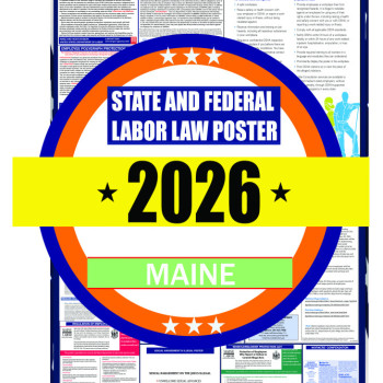2026 Maine State and Federal Labor Law Poster - ME
