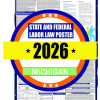 2026 Michigan State and Federal Labor Law Poster - MI