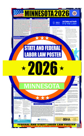 2026 Minnesota State and Federal Labor Law Poster - MN