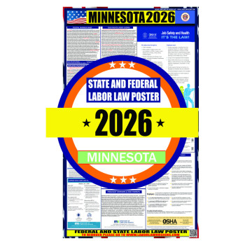 2026 Minnesota State and Federal Labor Law Poster - MN