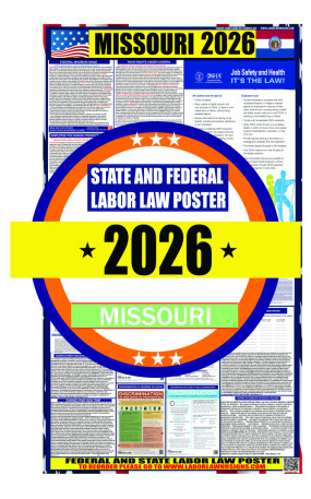 2026 Missouri State and Federal Labor Law Poster - MO