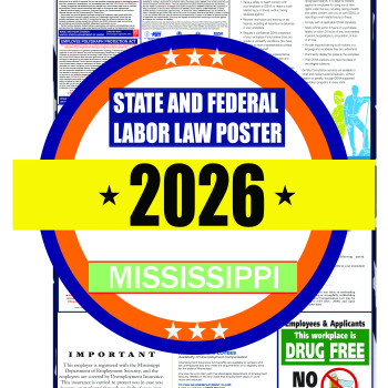 2026 Mississippi State and Federal Labor Law Poster - MS