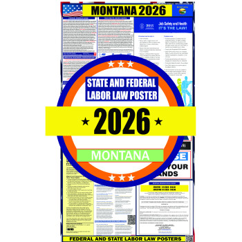 2026 Montana State and Federal Labor Law Poster - MT
