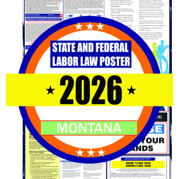 2026 Montana State and Federal Labor Law Poster - MT