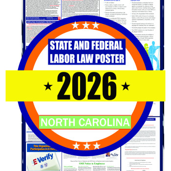 2026 North Carolina State and Federal Labor Law Poster - NC