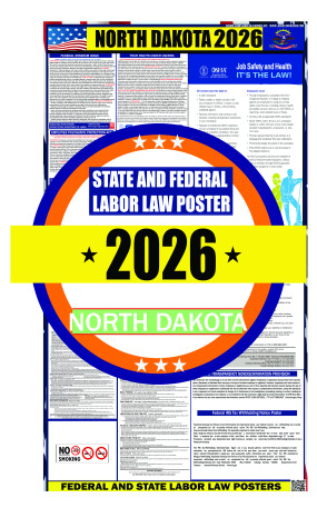 2026 North Dakota State and Federal Labor Law Poster - ND