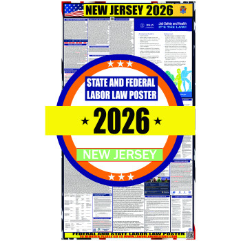 2026 New Jersey State and Federal Labor Law Poster - NJ