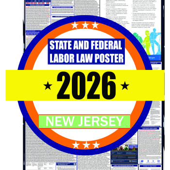 2026 New Jersey State and Federal Labor Law Poster - NJ