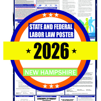 2026 New Hampshire State and Federal Labor Law Poster - NH