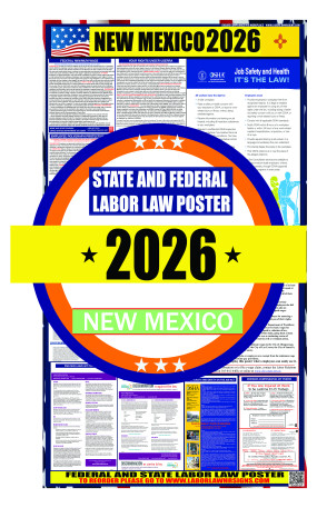 2026 New Mexico State and Federal Labor Law Poster - NM