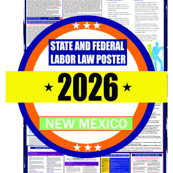 2026 New Mexico State and Federal Labor Law Poster - NM