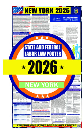 2026 New York State and Federal Labor Law Poster - NY