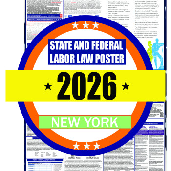 2026 New York State and Federal Labor Law Poster - NY