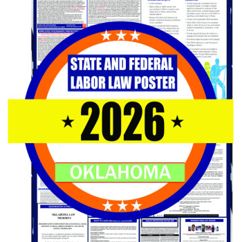 2026 Oklahoma State and Federal Labor Law Poster - OK
