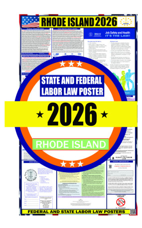 2026 Rhode Island State and Federal Labor Law Poster - RI