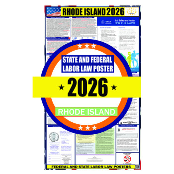 2026 Rhode Island State and Federal Labor Law Poster - RI