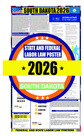 2026 South Dakota State and Federal Labor Law Poster - SD