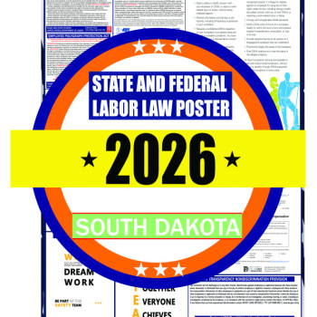2026 South Dakota State and Federal Labor Law Poster - SD