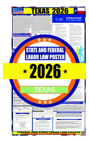 2026 Texas State and Federal Labor Law Poster - TX