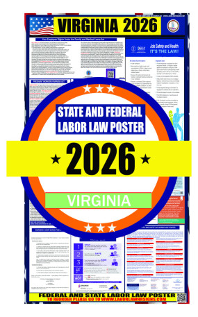 2026 Virginia State and Federal Labor Law Poster - VA