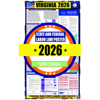 2026 Virginia State and Federal Labor Law Poster - VA