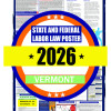 2026 Vermont State and Federal Labor Law Poster - VT
