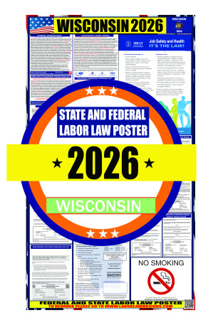 2026 Wisconsin State and Federal Labor Law Poster - WI