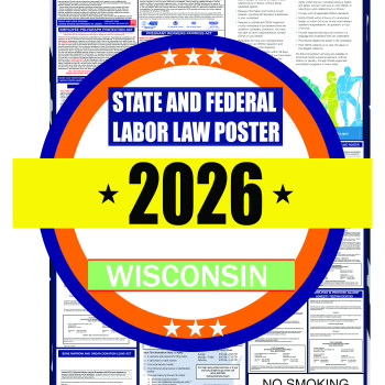 2026 Wisconsin State and Federal Labor Law Poster - WI