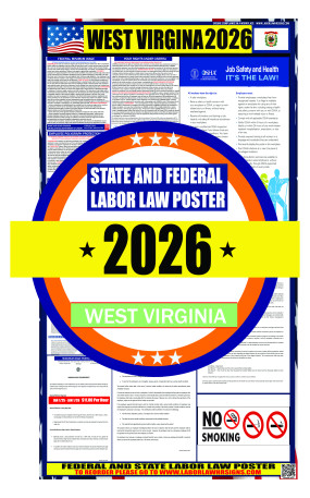 2026 West Virginia State and Federal Labor Law Poster - WV