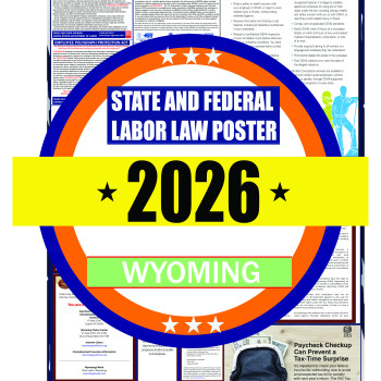 2026 Wyoming State and Federal Labor Law Poster - WY