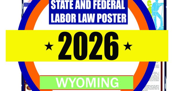 2026 Wyoming State and Federal Labor Law Poster - WY