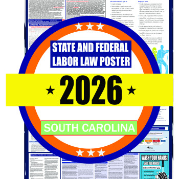 2026 South Carolina State and Federal Labor Law Poster - SC