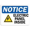 Vinyl Stickers - Bundle - Safety and Warning Signs Stickers - Notice - Electric Panel Inside Sign with Symbol