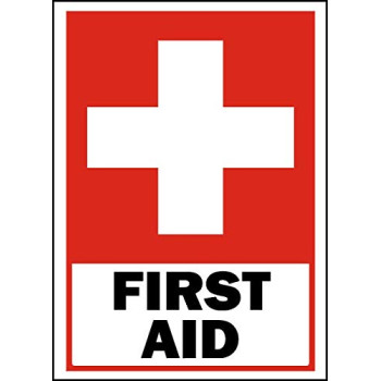 Vinyl Stickers - Bundle - Safety and Warning Signs Stickers - First Aid Sign