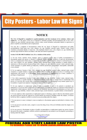 Arizona-Flagstaff-Employment Discrimination City Poster