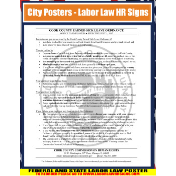 Illinois - Cook Country Earned Sick Leave Ordinance