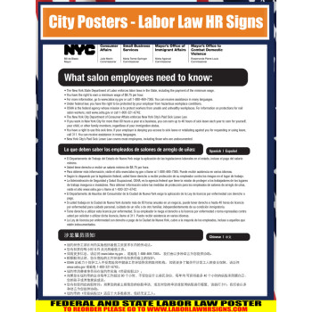 New york - Salon Notice City Poster