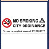 Texas - Arlington No Smoking per City Ordinance City Poster