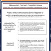 Wisconsin -  Contract Compliance Law City Poster