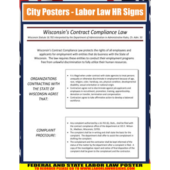 Wisconsin -  Contract Compliance Law City Poster