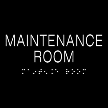 MAINTENANCE ROOM Sign
