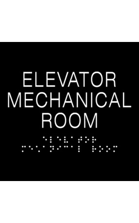 ELEVATOR ROOM Sign