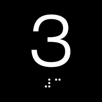 ELEVATOR JAMB NUMBER Customized Sign