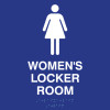 ADA Women's Locker Room with Pictogram Wall Sign