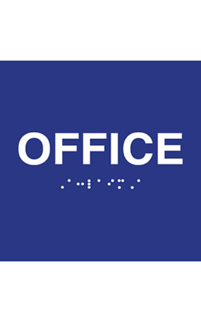 ADA Office Room Text and Braille Sign