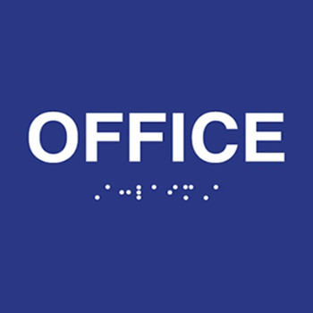 ADA Office Room Text and Braille Sign
