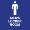 ADA Men's Locker Room with Pictogram Wall Sign